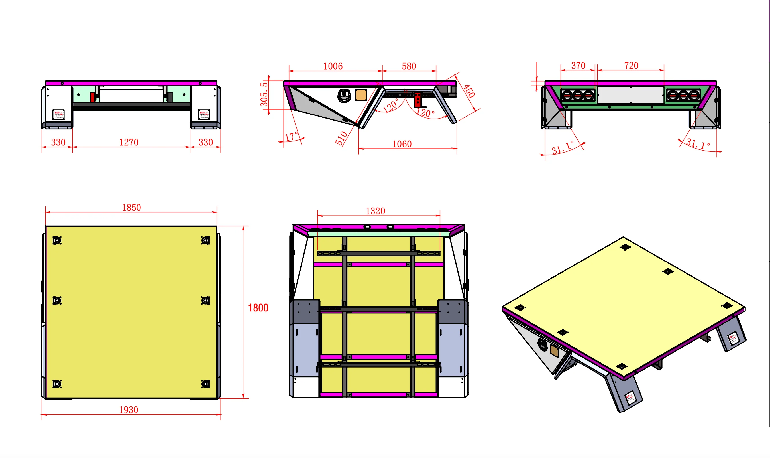 Aluminium Tray Deck 1800 Tapered - Image 3