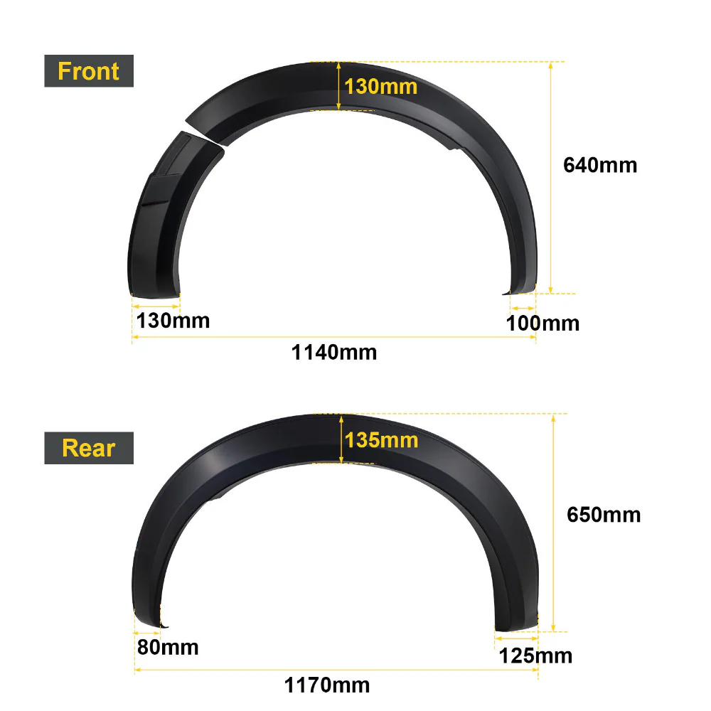 3 inch OEM Flares Suits Ford Ranger XLT,XLS,XL T9 2022+ - Image 9