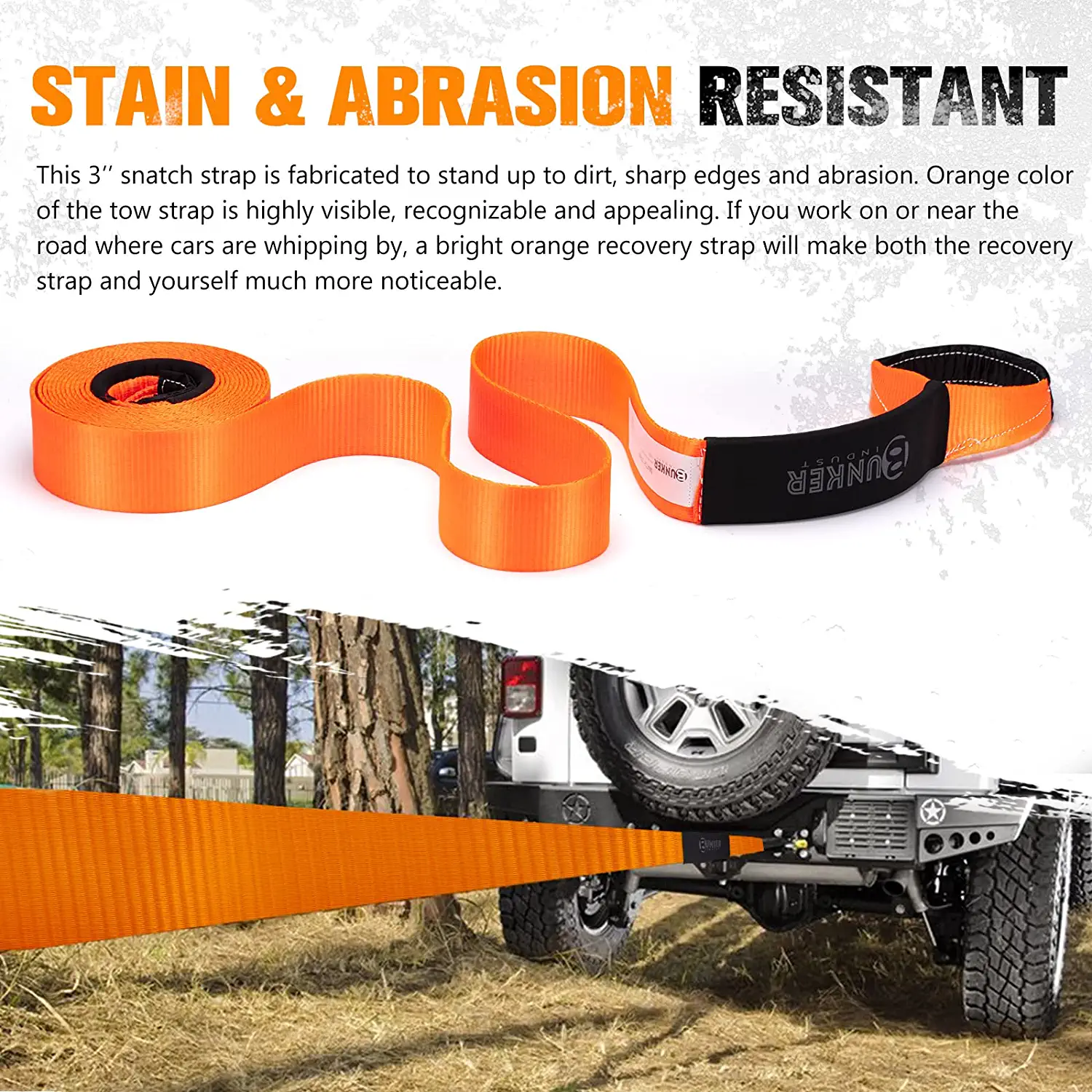 20ft Orange Snatch Strap - Image 6
