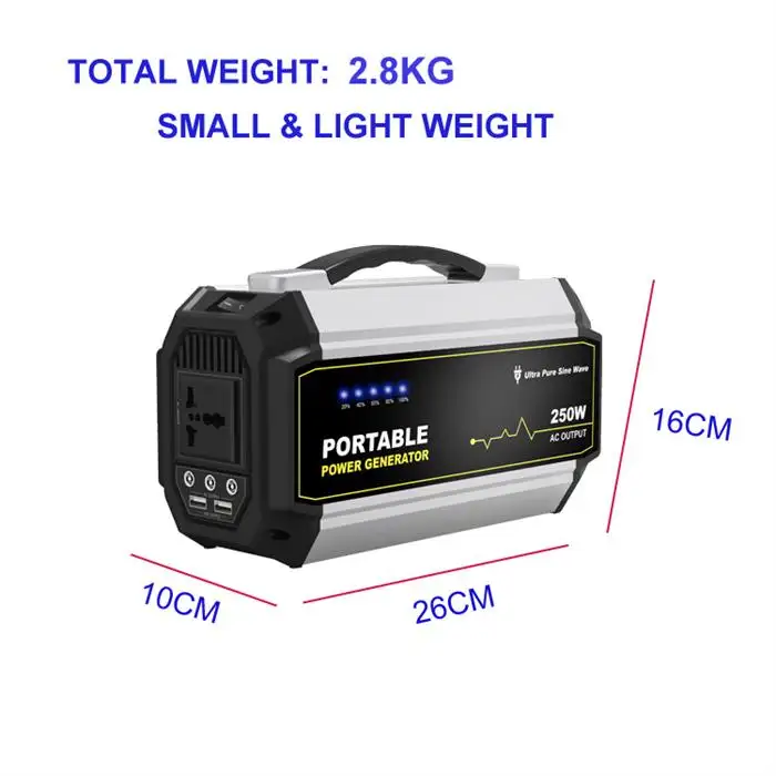250W Portable Lithium Battery Power Bank - Image 3