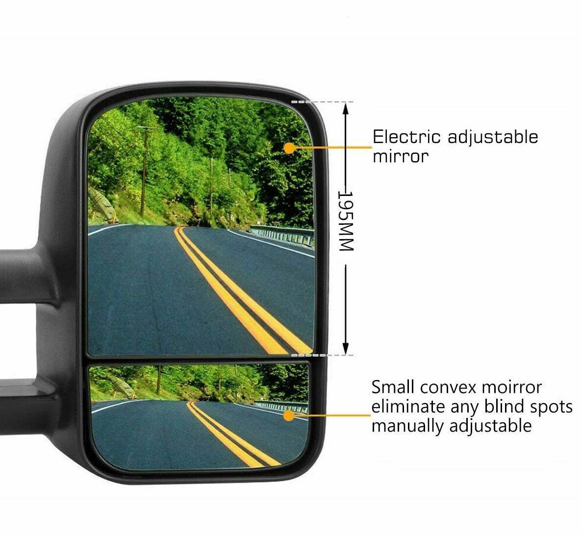 Extendable Towing Mirrors suits Nissan Navara NP300 (Non Blinker) - Image 5